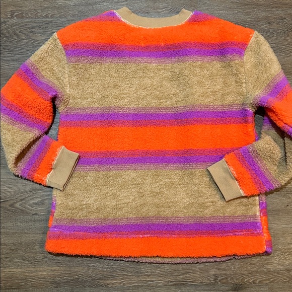 Koolaburra by Ugg Soft Fuzzy Vibrant Orange and Purple Fleece - Picture 5 of 6